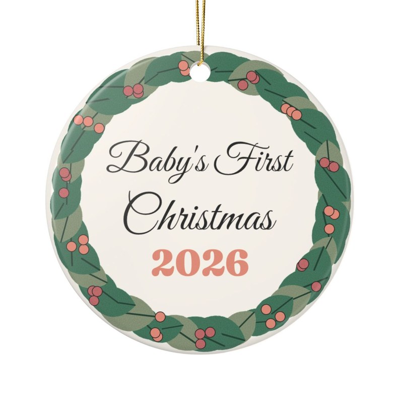 First Christmas Milestone Ornament 2026: Baby, married, new home or engaged